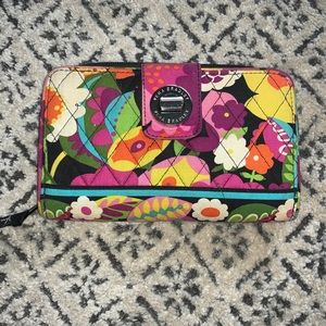 Vera Bradley turn-lock wallet